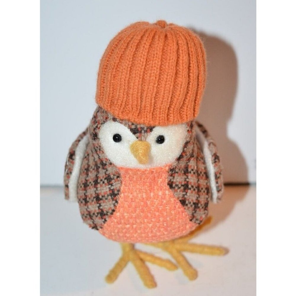 Target Spritz 2017  Fall Harvest‎ Bird Orange Knit Cap Featherly Friends